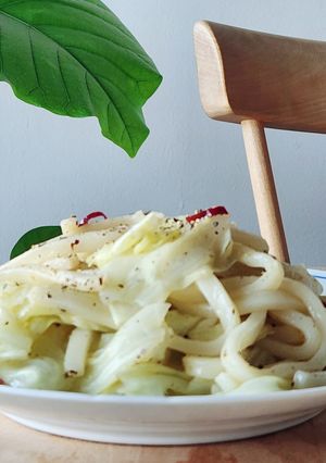 キャベツアンチョビ☆上品な焼きうどん-レシピのメイン写真