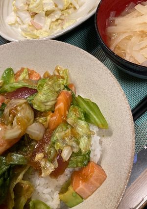 野菜たっぷりポキ丼-レシピのメイン写真