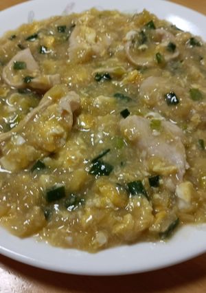 「鶏むね肉と餃子野菜のとろ玉あん煮」-レシピのメイン写真