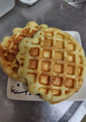 強力粉と上新粉のワッフル-レシピのメイン写真
