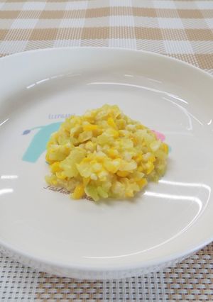 【離乳食後期】ズッキーニとコーンのサラダ-レシピのメイン写真
