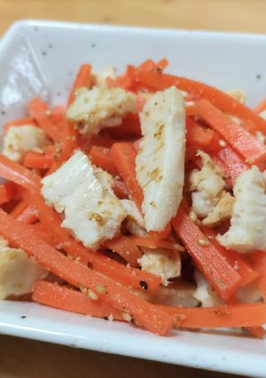 人参とサラダチキンの胡麻和え-レシピのメイン写真