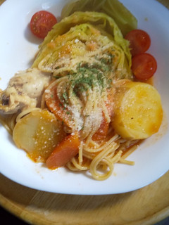 キャベツとじゃが芋のポトフパスタ-レシピのメイン写真