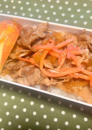 弁当♡新玉ねぎDE豚丼弁当♡超旨いよ-レシピのメイン写真