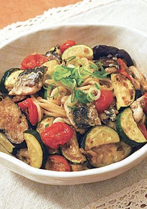 いわしと夏野菜の生姜パスタ-レシピのメイン写真