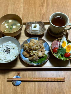 簡単!油淋鶏定食-レシピのメイン写真