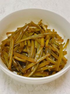 美味しい♡さつまいもの茎のきゃらぶき風-レシピのメイン写真