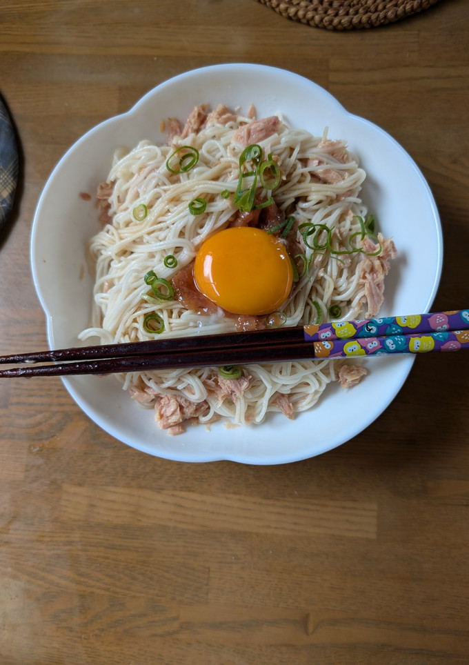 ツナと梅干しのスタミナ？ソーメン-レシピのメイン写真