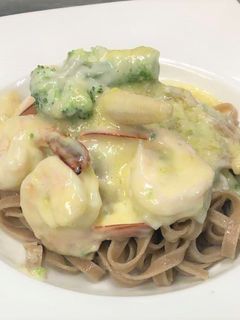 ルルロッソのエビマヨパスタ-レシピのメイン写真