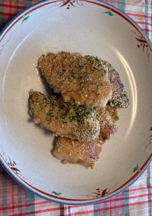 鶏ささみのあおさごま焼き-レシピのメイン写真