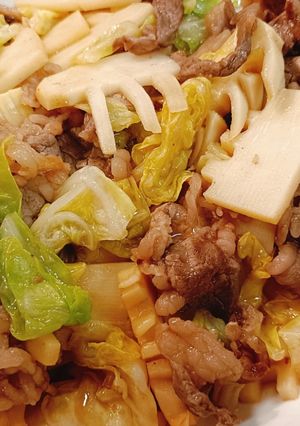 たけのこと牛肉の炒め物-レシピのメイン写真