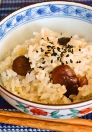栗ご飯　昆布茶とむき甘栗で簡単！-レシピのメイン写真