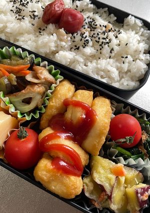 愛妻?弁当⑥(なすの油炒め他)-レシピのメイン写真