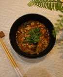 しじみスープで！簡単担々みそ風春雨スープ