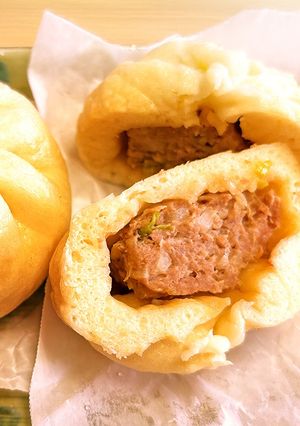 【もちもち食感】彩り野菜入り肉まん-レシピのメイン写真