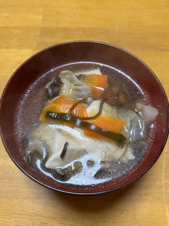 豆腐と野菜と塩昆布のスープ-レシピのメイン写真