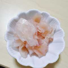 รูปของ 新生姜の甘酢漬け　(ガリ)