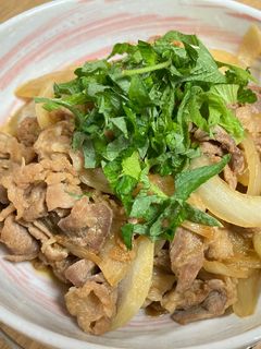豚バラ肉の生姜焼き(大葉のせ)-レシピのメイン写真