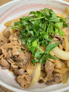 豚バラ肉の生姜焼き(大葉のせ)-レシピのメイン写真