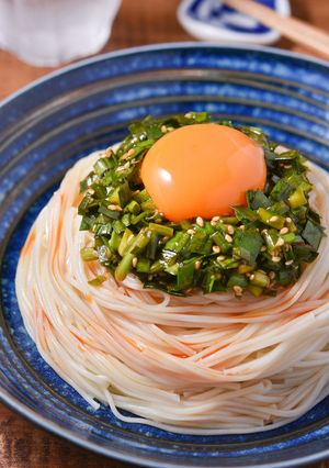 にら玉ぶっかけそうめん-レシピのメイン写真