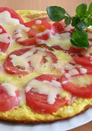 トマトのピザ風パンケーキ　JAいるま野-レシピのメイン写真