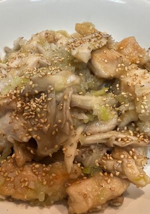 鶏むね肉と舞茸の柚子胡椒風味-レシピのメイン写真