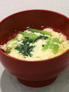 小松菜入りかきたま汁-レシピのメイン写真