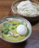 グリーンカレーには素麺が似合う
