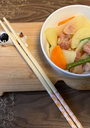 焼き鳥缶のワンパン鳥じゃが蒸し-レシピのメイン写真