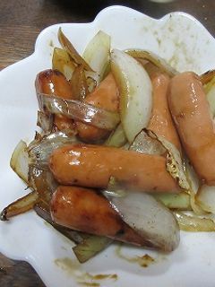 ウインナーと玉ねぎのソース炒め-レシピのメイン写真