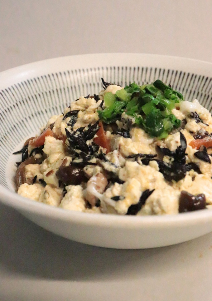 調味料はひじきの煮物★簡単★豆腐の卵とじ-レシピのメイン写真