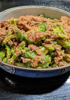 ゴーヤとコンビーフのカレー炒め-レシピのメイン写真