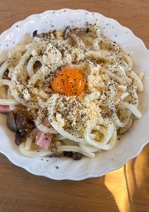 カルボナーラうどん-レシピのメイン写真