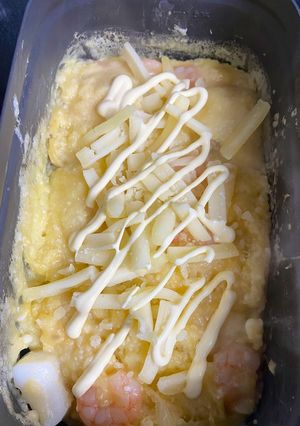 キャンプ飯！シーフードMIXの山芋焼き！-レシピのメイン写真