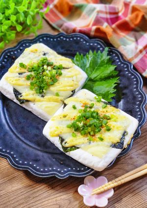 包丁ハサミ無し！【はんぺん海苔マヨチーズ焼き】-レシピのメイン写真