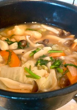 食べ応え◎ 野菜たっぷりのすいとん汁-レシピのメイン写真