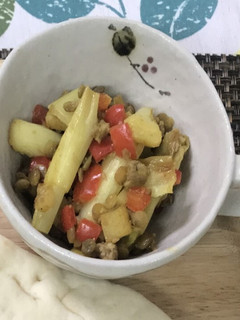 ネギのカレー風味油味噌とナン-レシピのメイン写真