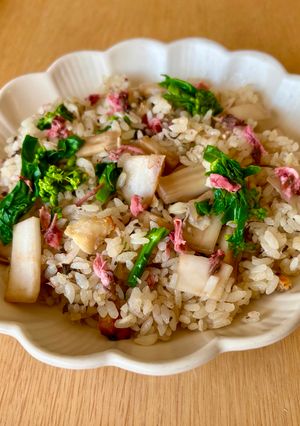鯛だしで炊いた桜とうどの混ぜご飯-レシピのメイン写真