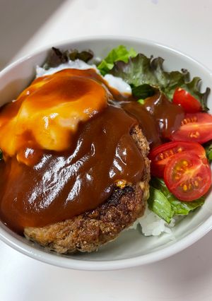 ハワイを思い出す❣️ロコモコ丼-レシピのメイン写真