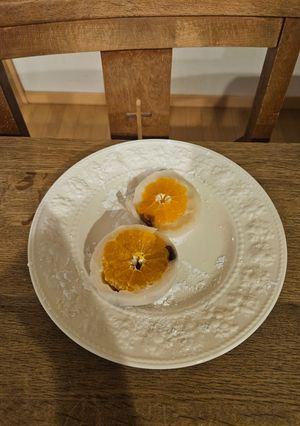 レンジで簡単！マスカットとみかんのフルーツ大福-レシピのメイン写真