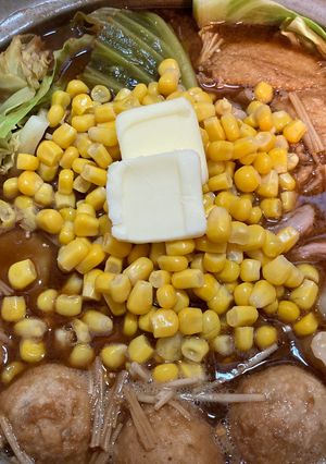 自作スープで節約！味噌バターコーン鍋　-レシピのメイン写真