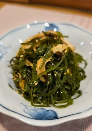 切昆布と油揚げ炒め-レシピのメイン写真