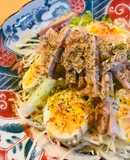 魚肉ソーセージのハム玉子サラダ