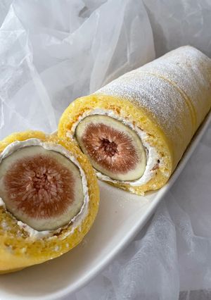 いちじくロールケーキ-レシピのメイン写真