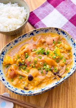 鶏肉と白ネギの卵とじ-レシピのメイン写真