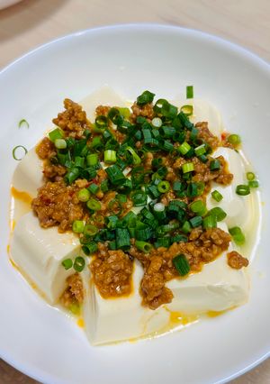 【※】肉みそ豆腐 レンチンして乗せるだけ-レシピのメイン写真