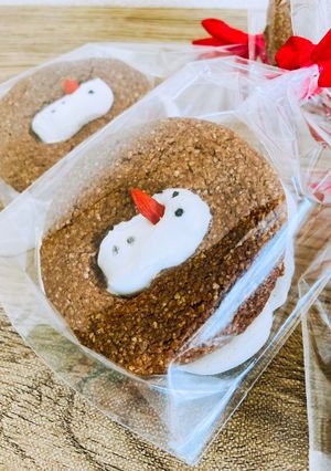スノーマンクッキー グルテンフリー-レシピのメイン写真