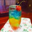 ミニカップゼリーで簡単♪虹色サイダー