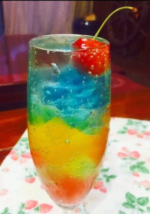ミニカップゼリーで簡単♪虹色サイダー-レシピのメイン写真