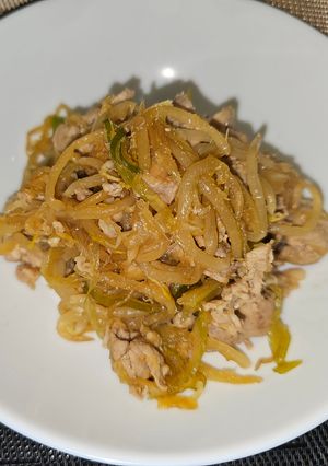 豚こま肉の生姜焼き＆残り物-レシピのメイン写真